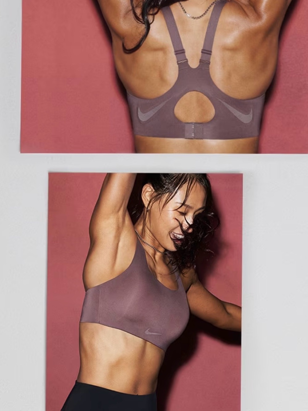 Nike Rival Women's Sports Bra size L (C-E) bright light pink